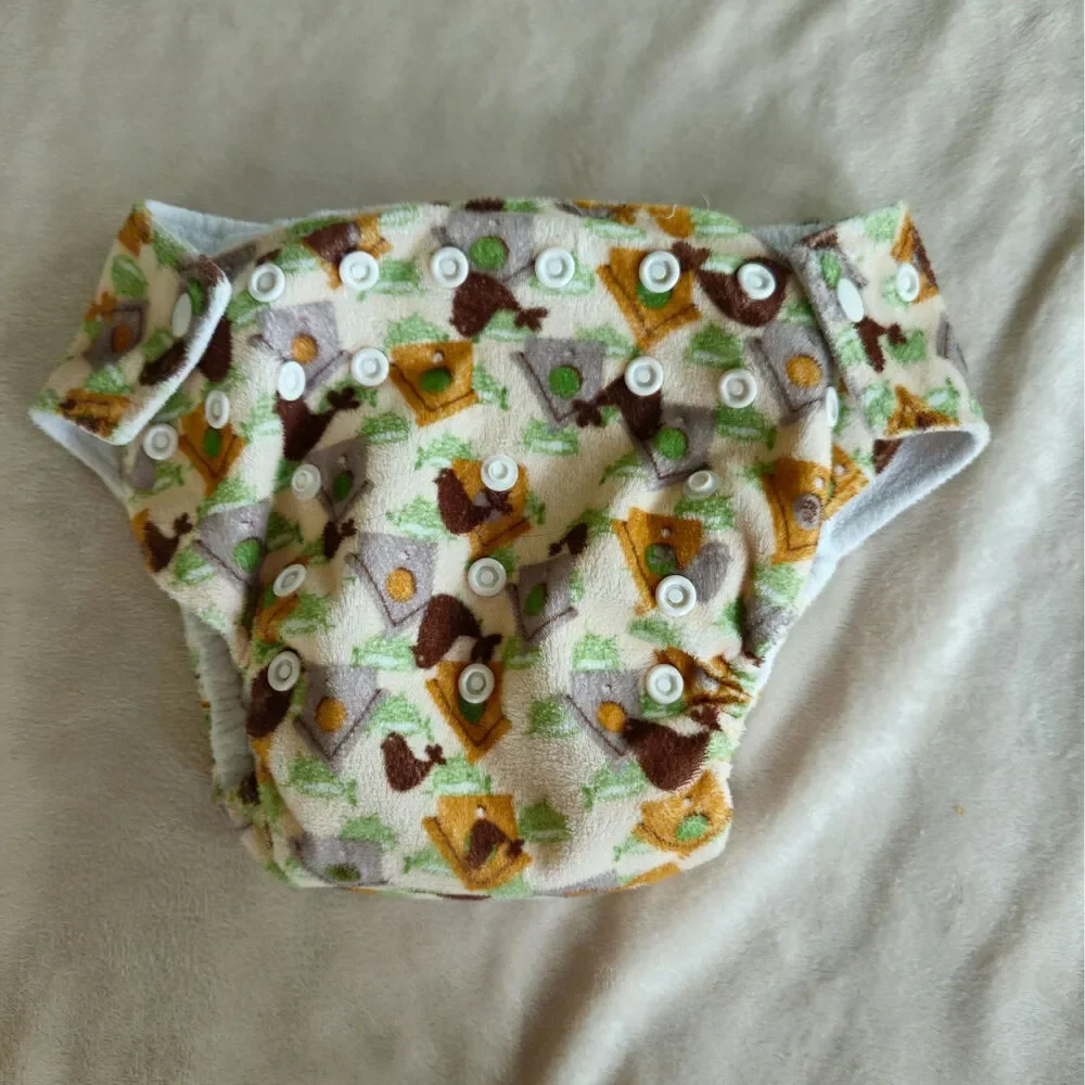 KaWaii Baby One-Size Pocket Cloth Diaper Bundle - Set of 3 + Inserts